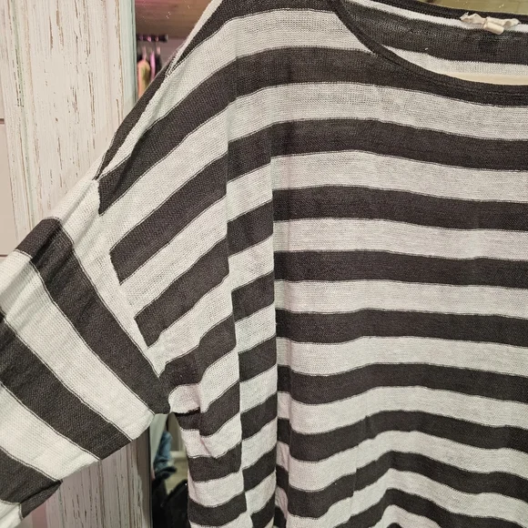 Eileen Fisher Organic Linen Dolman Sleeve Boxy Cozy Prarie CabinCore Top - Picture 8 of 16